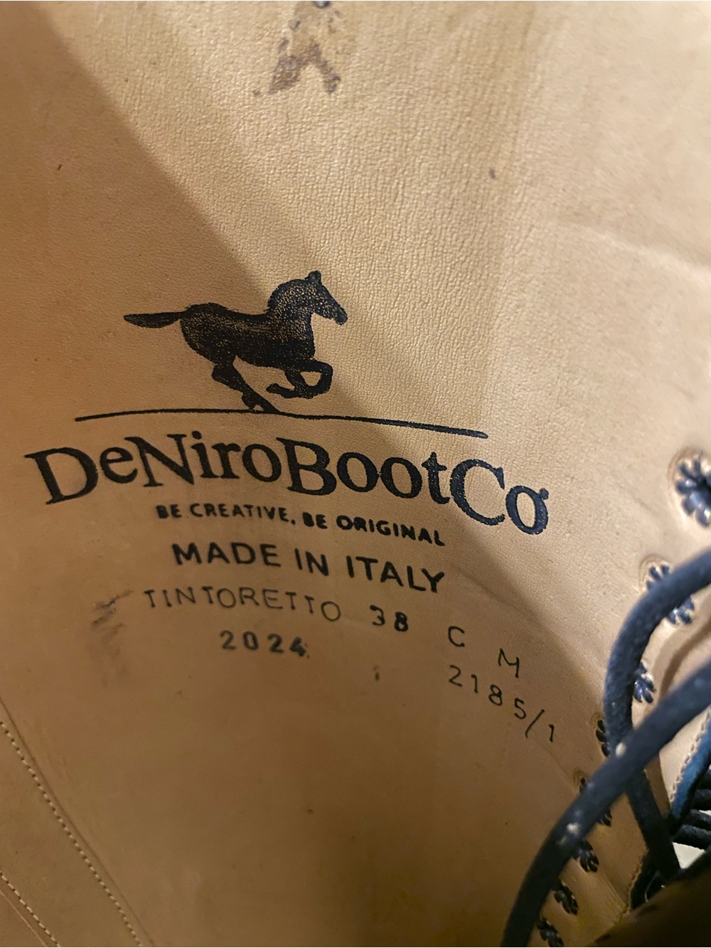DeNiro Black Lace Up Tall Riding Boots 38 C-M - Picture 7 of 9